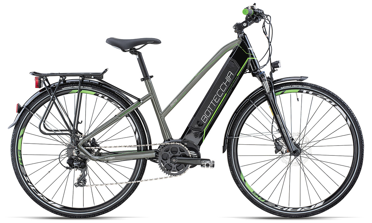 Велосипед Bottecchia E-BIKE TX800 LADY 28" (2019) 2019 Черно-зеленый